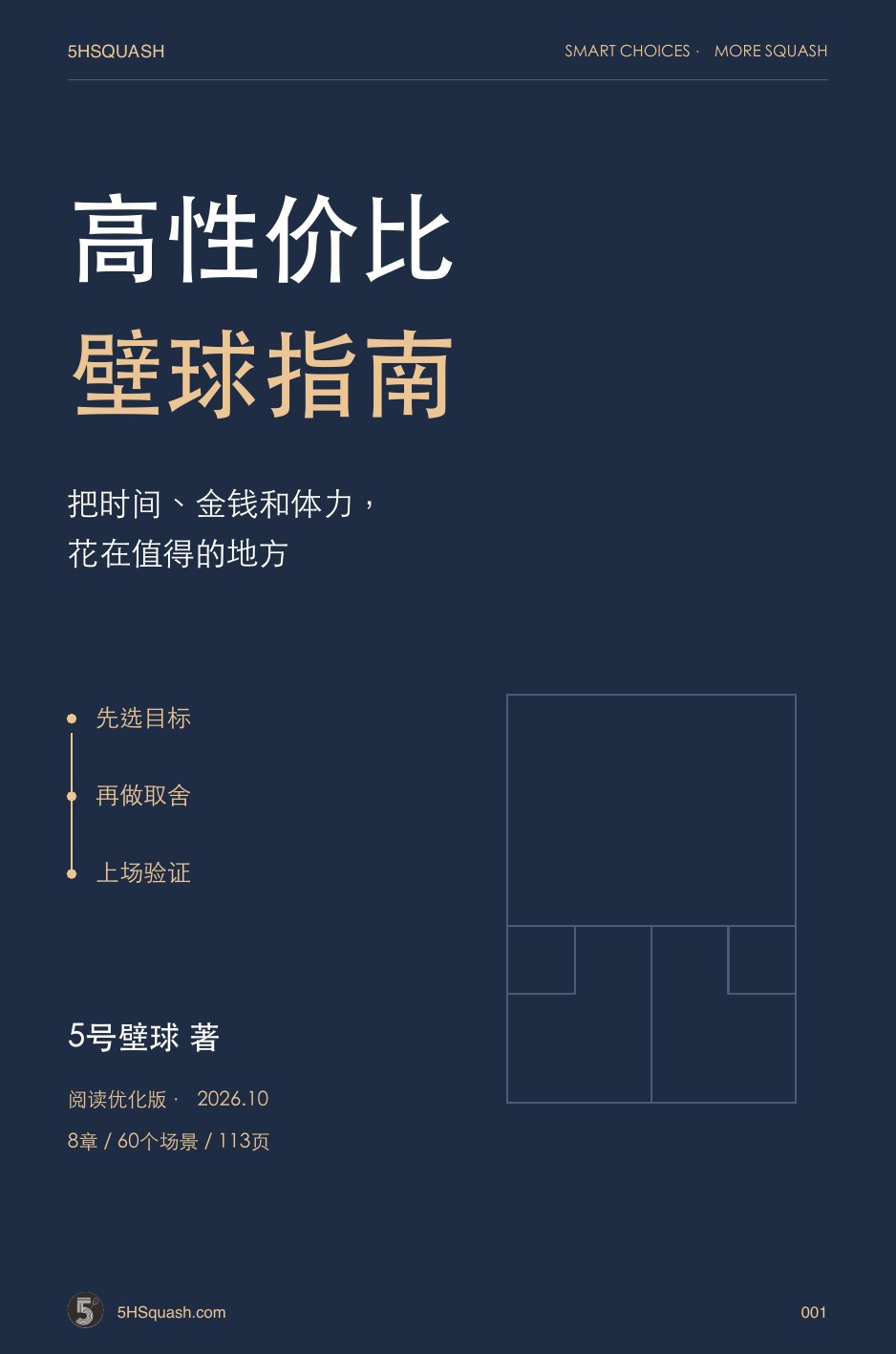 《高性价比壁球指南》封面